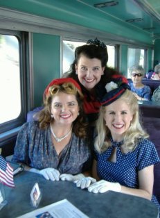 The Girls Next Door on Flag Troop Train